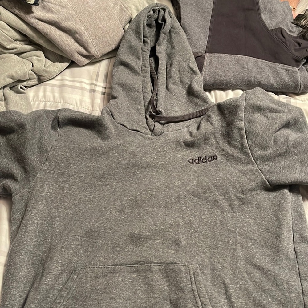 Adidas grey hoodie